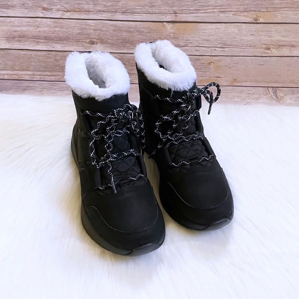 Timberland Women’s Boroughs Project Black Waterproof Winter Pull On Boots - Picture 2 of 7